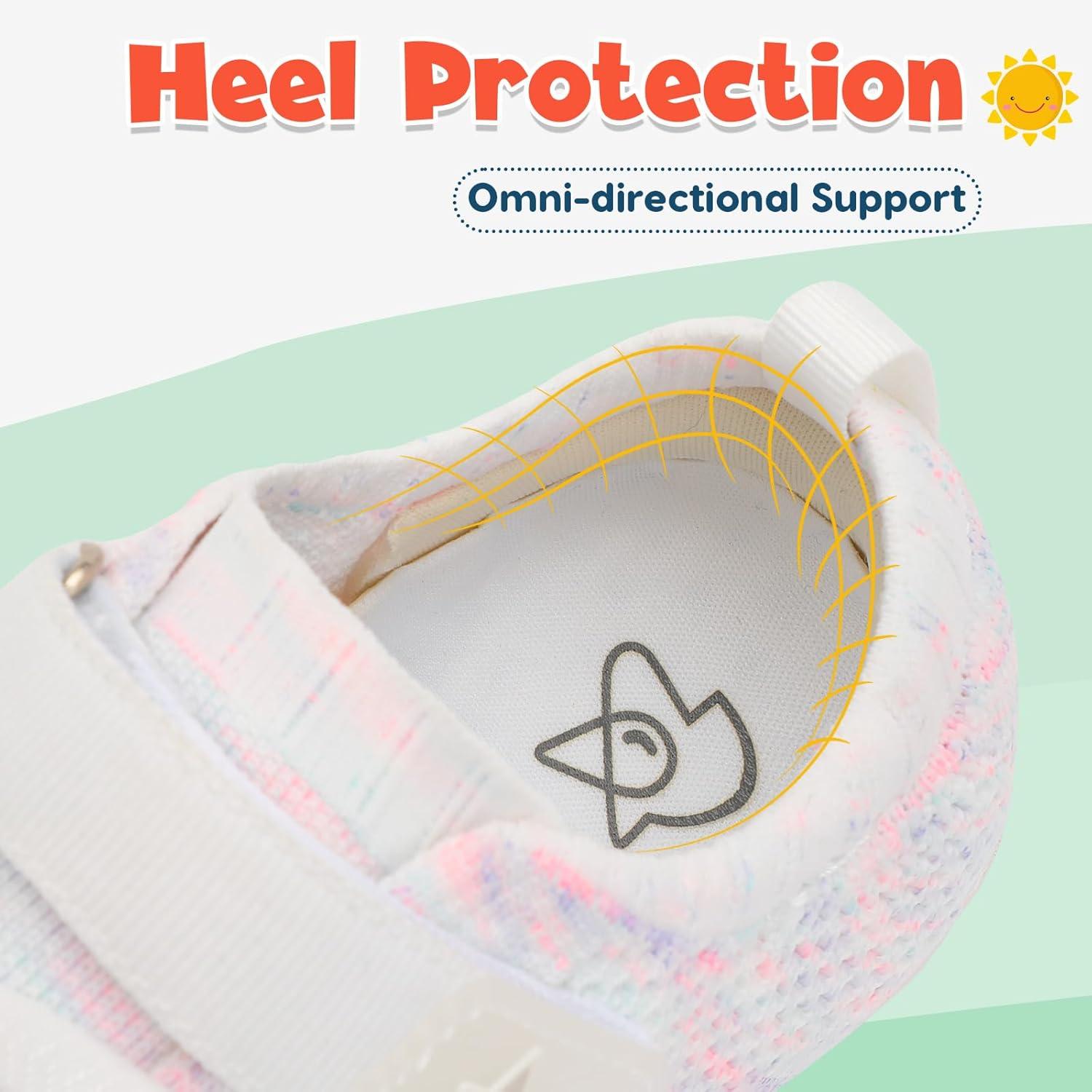 imageLeIsfIt Kids Girls Boys Shoes Wide Barefoot Shoes Kids AntiSlip Sneakers Lightweight Hiking Sneakers for Toddler Little Big KidMulticolor