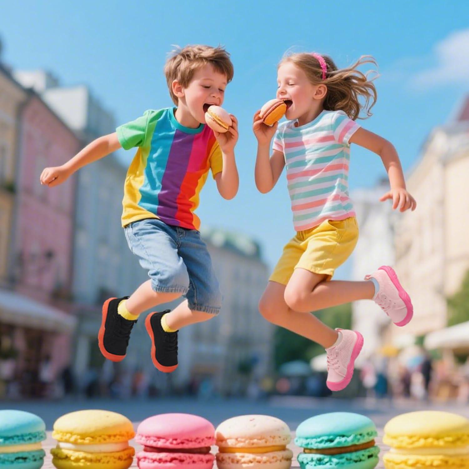 imageLeIsfIt Toddler Shoes Girls Boys Wide Barefoot Shoes Kids Breathable Sneakers Slip on Tennis Shoe Lightweight SneakersPinkrose