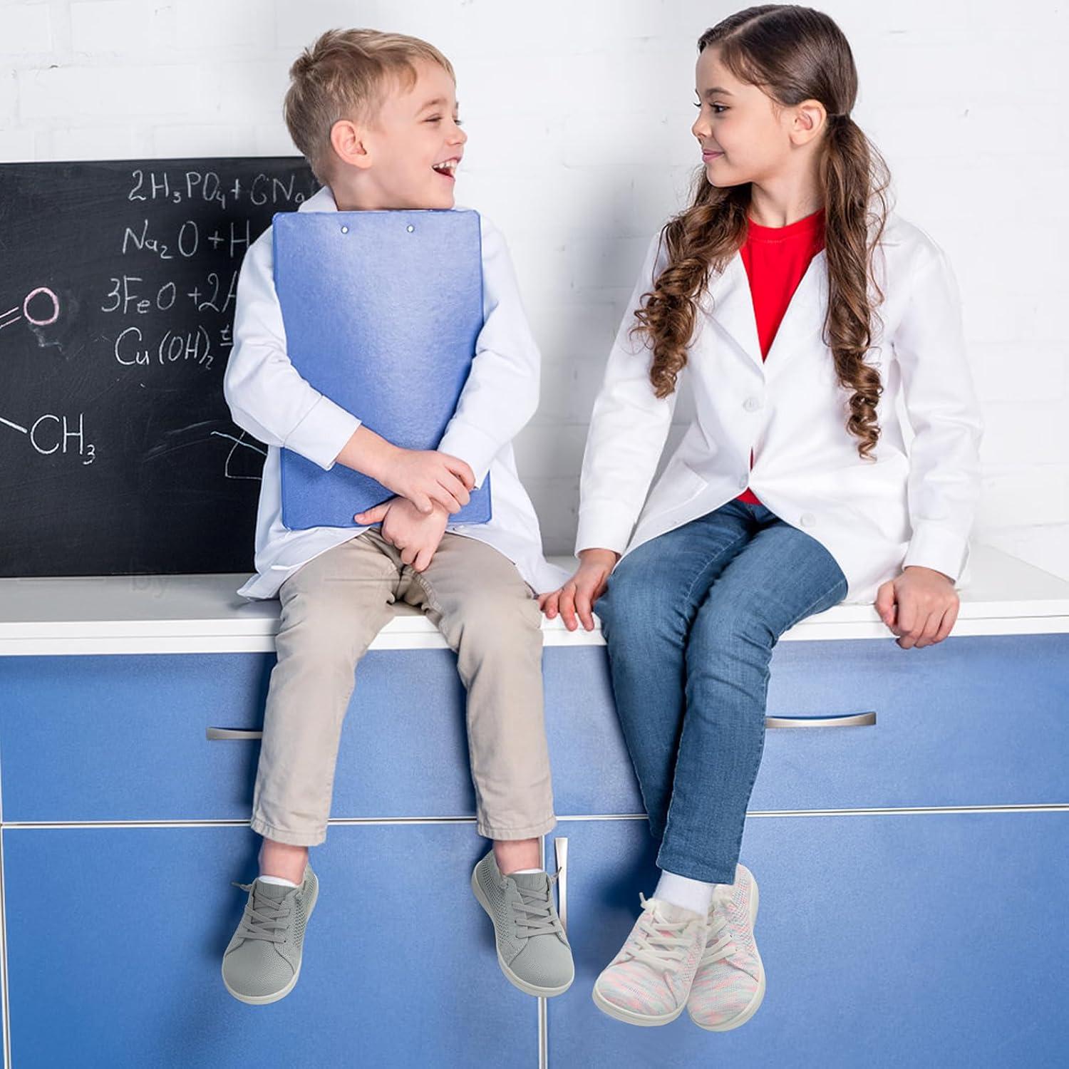 imageLeIsfIt Toddler Shoes Girls Boys Wide Shoes Kids Zero Drop Minimalist Sneakers Barefoot Slip on Tennis SneakersColor