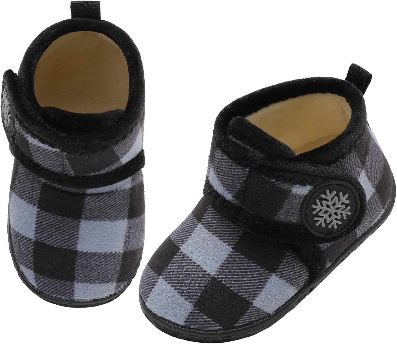 imageLeIsfIt Toddler Slippers Boys Girls House Slippers Kids Winter Boots Warm Lightweight House Shoes Nonslip Indoor Slipper ShoesClattice