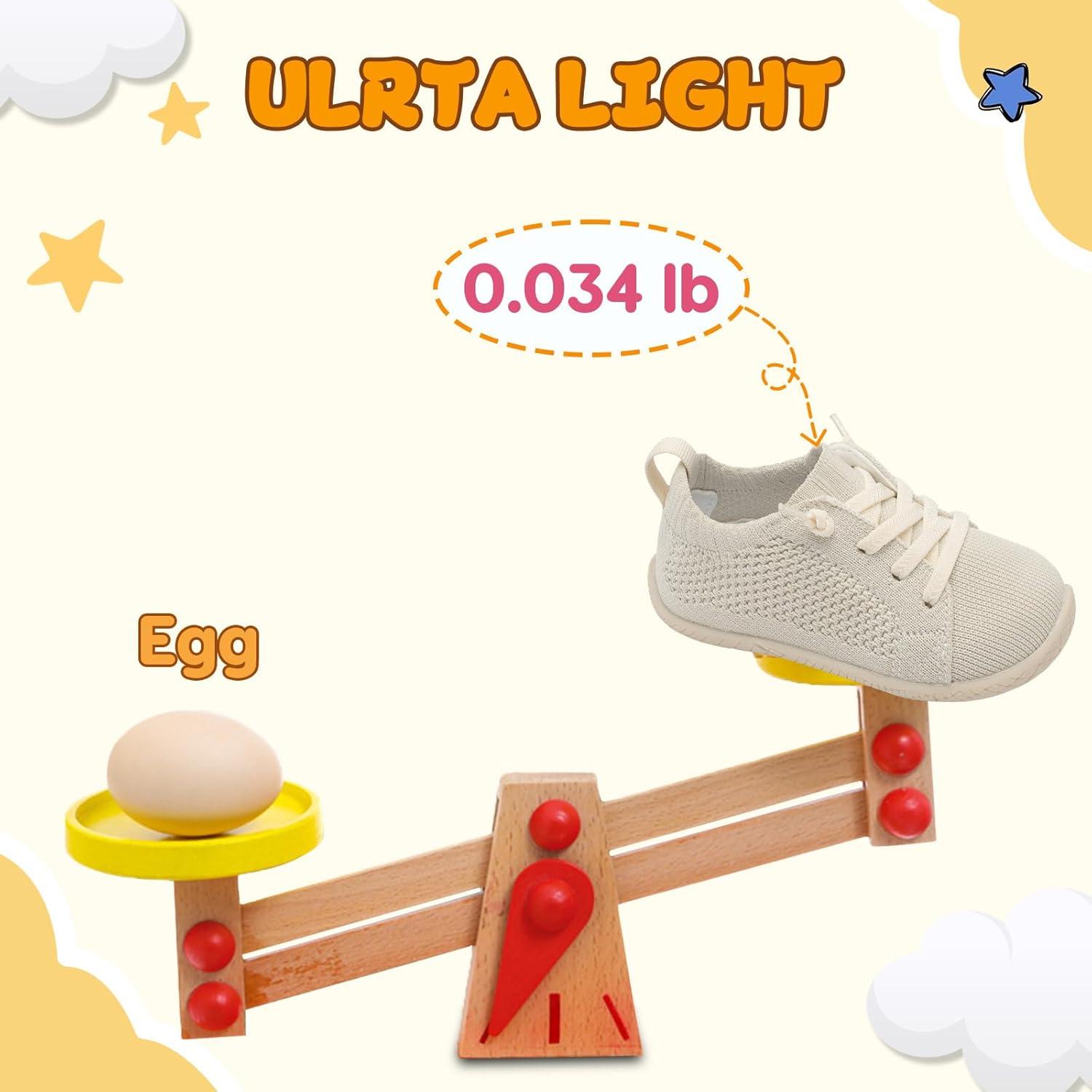 imageLeIsfIt Toddler Walking Shoes Boys Girls SlipOn Barefoot Shoes Kids Breathable Sneakers NonSlip Lightweight Tennis ShoeApricot