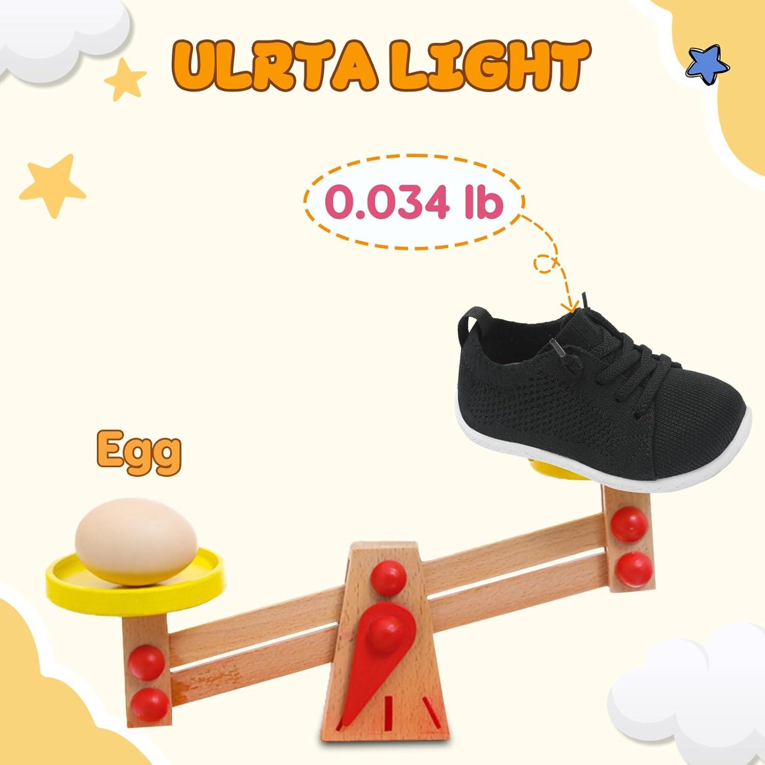 imageLeIsfIt Toddler Walking Shoes Boys Girls SlipOn Barefoot Shoes Kids Breathable Sneakers NonSlip Lightweight Tennis ShoeBlack