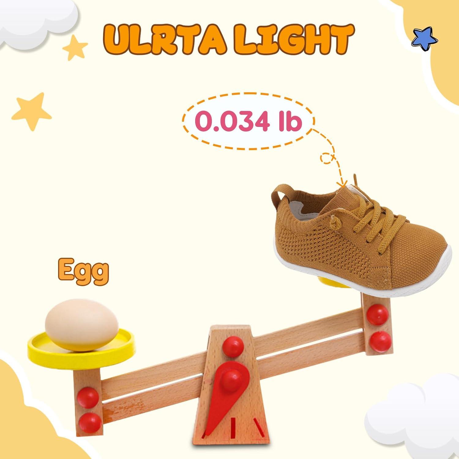 imageLeIsfIt Toddler Walking Shoes Boys Girls SlipOn Barefoot Shoes Kids Breathable Sneakers NonSlip Lightweight Tennis ShoeBrown