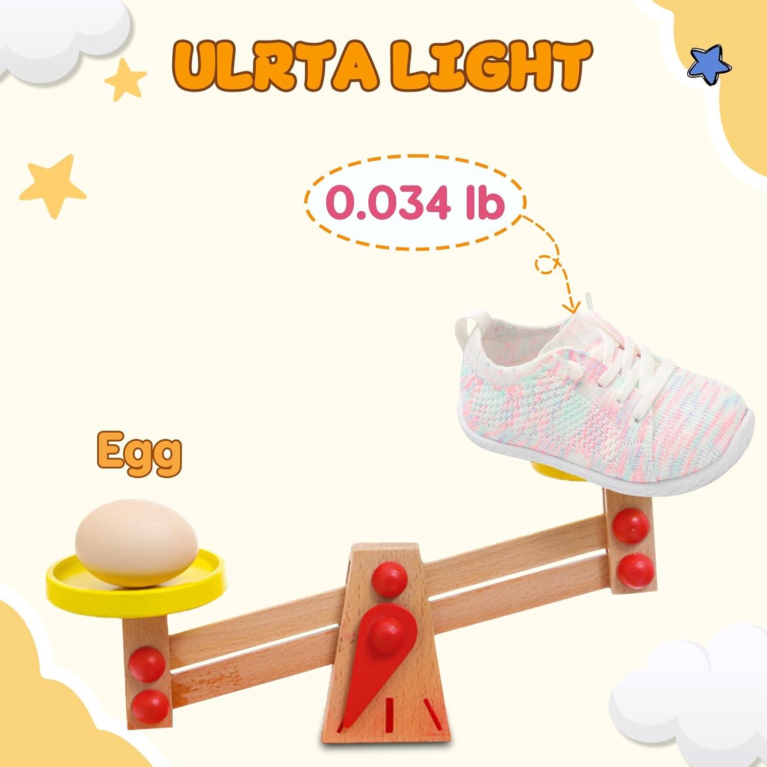 imageLeIsfIt Toddler Walking Shoes Boys Girls SlipOn Barefoot Shoes Kids Breathable Sneakers NonSlip Lightweight Tennis ShoeColorful