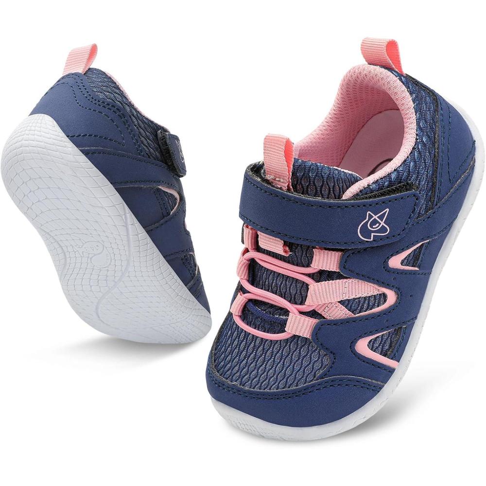 imageLeIsfIt Baby Shoes Boys Girls First Walking Shoes NonSlip Toddler Breathable Sneakers Infant SneakersBnavy