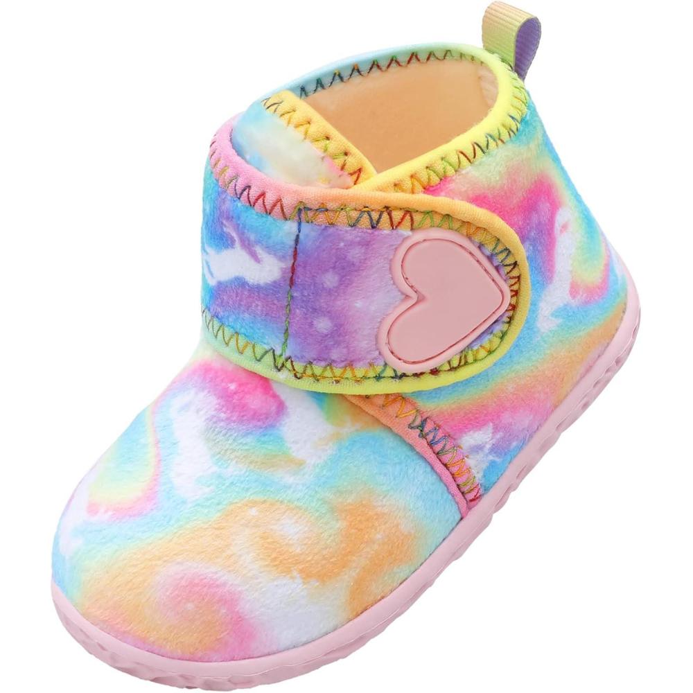 imageLeIsfIt Toddler Slippers Boys Girls House Slippers Kids Winter Boots Warm Lightweight House Shoes Nonslip Indoor Slipper ShoesBmulticolored Horse