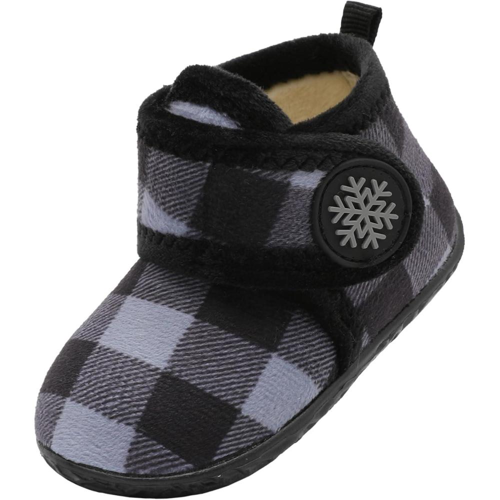 imageLeIsfIt Toddler Slippers Boys Girls House Slippers Kids Winter Boots Warm Lightweight House Shoes Nonslip Indoor Slipper ShoesClattice