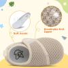 LeIsfIt Baby Shoes Boys Girls First Walking Shoes Non-Slip Infant Sneakers Lightweight Slip-on Crib Sneakers for First Walkers(Beige)