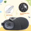 LeIsfIt Baby Shoes Boys Girls First Walking Shoes Non-Slip Infant Sneakers Lightweight Slip-on Crib Sneakers for First Walkers(Dark Grey)