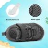 LeIsfIt Baby Shoes Boys Girls First Walking Shoes Non-Slip Toddler Breathable Sneakers Infant Sneakers(A-darkgrey)