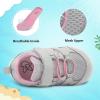 LeIsfIt Baby Shoes Boys Girls First Walking Shoes Non-Slip Toddler Breathable Sneakers Infant Sneakers(A-greypink)