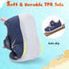LeIsfIt Baby Shoes Boys Girls First Walking Shoes Non-Slip Toddler Breathable Sneakers Infant Sneakers(B-navy)