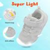 LeIsfIt Baby Shoes Boys Girls First Walking Shoes Non-Slip Toddler Breathable Sneakers Infant Sneakers(B-white)