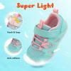 LeIsfIt Baby Shoes Boys Girls First Walking Shoes Non-Slip Toddler Breathable Sneakers Infant Sneakers(C-green)