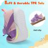 LeIsfIt Baby Shoes Boys Girls First Walking Shoes Non-Slip Toddler Breathable Sneakers Infant Sneakers(C-pinkpurple)