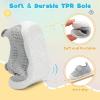 LeIsfIt Baby Shoes Girls Boys First Walking Shoes Infant Sneakers Crib Shoes Lightweight Non-Slip Shoes(A-grey)