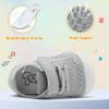 LeIsfIt Baby Shoes Girls Boys First Walking Shoes Infant Sneakers Crib Shoes Lightweight Non-Slip Shoes(A-grey)