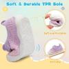 LeIsfIt Baby Shoes Girls Boys First Walking Shoes Infant Sneakers Crib Shoes Lightweight Non-Slip Shoes(A-pinkpurple)