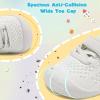 LeIsfIt Baby Shoes Girls Boys First Walking Shoes Infant Sneakers Crib Shoes Lightweight Non-Slip Shoes(B-white)