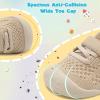 LeIsfIt Baby Shoes Girls Boys First Walking Shoes Infant Sneakers Crib Shoes Lightweight Non-Slip Shoes(Khaki)