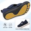 LeIsfIt Diabetic Shoes for Women Adjustable Extra Wide Barefoot Walking Shoes for Swollen Arthritis Edema Feet Wide Width Zero Drop Sole(Navy)