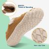 LeIsfIt Kids Girls Boys Shoes Wide Barefoot Shoes Kids Anti-Slip Sneakers Lightweight Hiking Sneakers for Toddler Little Big Kid(Brown)