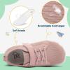 LeIsfIt Kids Girls Boys Shoes Wide Barefoot Shoes Kids Anti-Slip Sneakers Lightweight Hiking Sneakers for Toddler Little Big Kid(Pink)
