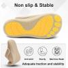 LeIsfIt Mens Slippers Wide Diabetic House Slippers Adjustable Slip On Warm Bedroom House Shoes for Edema Swollen Feet Indoor Outdoor Slipper(Beige)