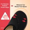 LeIsfIt Mens Slippers Wide House Shoes Adjustable Diabetic Shoes Non-slip Arthritis Swollen House Slippers Indoor Outdoor Slipper Shoe(All Black)