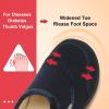 LeIsfIt Mens Slippers Wide House Shoes Adjustable Diabetic Shoes Non-slip Arthritis Swollen House Slippers Indoor Outdoor Slipper Shoe(Navy)