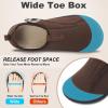 LeIsfIt Mens Slippers Wide House Shoes Adjustable Diabetic Slippers Warm Soft House Slipper for Swollen Edema Feet Indoor Outdoor Warm Shoes(Chocolate)