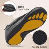 LeIsfIt Mens Slippers Wide House Shoes Adjustable Diabetic Slippers Warm Soft House Slipper for Swollen Edema Feet Indoor Outdoor Warm Shoes(Darkgrey)