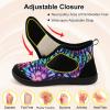 LeIsfIt Slipper Boots for Women Wide Warm House Shoes Non-slip Diabetic Winter Shoes Adjustable Bootie Slippers for Indoor & Outdoor(Colorful)