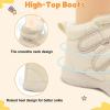 LeIsfIt Toddler Boots Girls Boys Warm Winter Boots Cozy Plush Lining Winter Shoes Indoor Outdoor Faux Fur Booties(Beige)