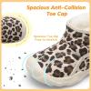 LeIsfIt Toddler Boots Girls Boys Wide Winter Boots Cozy Fleece Winter Shoes Indoor Outdoor Warm Shoes(B-leopard)
