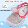 LeIsfIt Toddler Sandals Boys Girls Wide Sandals Kids Water Sandal Shoes Lightweight Barefoot Summer Shoes for Beach Swim(A-color)