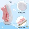 LeIsfIt Toddler Sandals Boys Girls Wide Sandals Kids Water Sandal Shoes Lightweight Barefoot Summer Shoes for Beach Swim(A-pink)