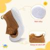 LeIsfIt Toddler Shoes Boys Girls Barefoot Shoes Kids Breathable Sneakers Tennis Shoes Slip on Shoes(Allbrown)