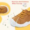 LeIsfIt Toddler Shoes Boys Girls Barefoot Shoes Kids Breathable Sneakers Tennis Shoes Slip on Shoes(Allbrown)