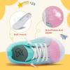 LeIsfIt Toddler Shoes Boys Girls Barefoot Shoes Kids Breathable Sneakers Tennis Shoes Slip on Shoes(B-pinkgreen)
