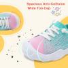 LeIsfIt Toddler Shoes Boys Girls Barefoot Shoes Kids Breathable Sneakers Tennis Shoes Slip on Shoes(B-pinkgreen)