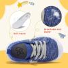 LeIsfIt Toddler Shoes Boys Girls Barefoot Shoes Kids Breathable Sneakers Tennis Shoes Slip on Shoes(C-blue)