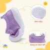 LeIsfIt Toddler Shoes Boys Girls Barefoot Shoes Kids Breathable Sneakers Tennis Shoes Slip on Shoes(D-purple Star)