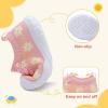 LeIsfIt Toddler Shoes Boys Girls Barefoot Shoes Kids Breathable Sneakers Tennis Shoes Slip on Shoes(Pink Flower)