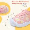 LeIsfIt Toddler Shoes Boys Girls Barefoot Shoes Kids Breathable Sneakers Tennis Shoes Slip on Shoes(Pink Flower)