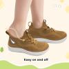 LeIsfIt Toddler Shoes Boys Girls Wide Slip on Shoes Kids Barefoot Sneakers Breathable Tennis Shoe Non-Slip Zero Drop Minimalist Sneakers(Brown)