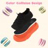 LeIsfIt Toddler Shoes Girls Boys Wide Barefoot Shoes Kids Breathable Sneakers Slip on Tennis Shoe Lightweight Sneakers(Blackorange)