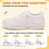 LeIsfIt Toddler Shoes Girls Boys Wide Shoes Kids Zero Drop Minimalist Sneakers Barefoot Slip on Tennis Sneakers(B-hswhit)