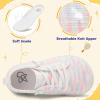 LeIsfIt Toddler Shoes Girls Boys Wide Shoes Kids Zero Drop Minimalist Sneakers Barefoot Slip on Tennis Sneakers(B-hswhit)