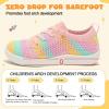 LeIsfIt Toddler Shoes Girls Boys Wide Shoes Kids Zero Drop Minimalist Sneakers Barefoot Slip on Tennis Sneakers(Color)